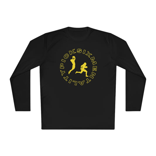 Mentality Line: Pick Six Lightweight Long Sleeve Tee (GOLD/GOLD)