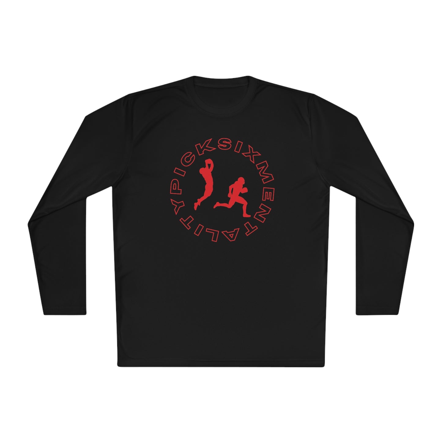 Mentality Line: Pick Six Lightweight Long Sleeve Tee (RED/RED)