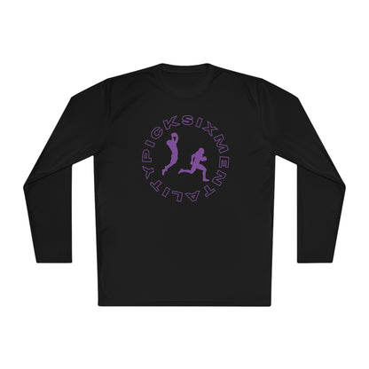 Mentality Line: Pick Six Lightweight Long Sleeve Tee (PURPLE/PURPLE)