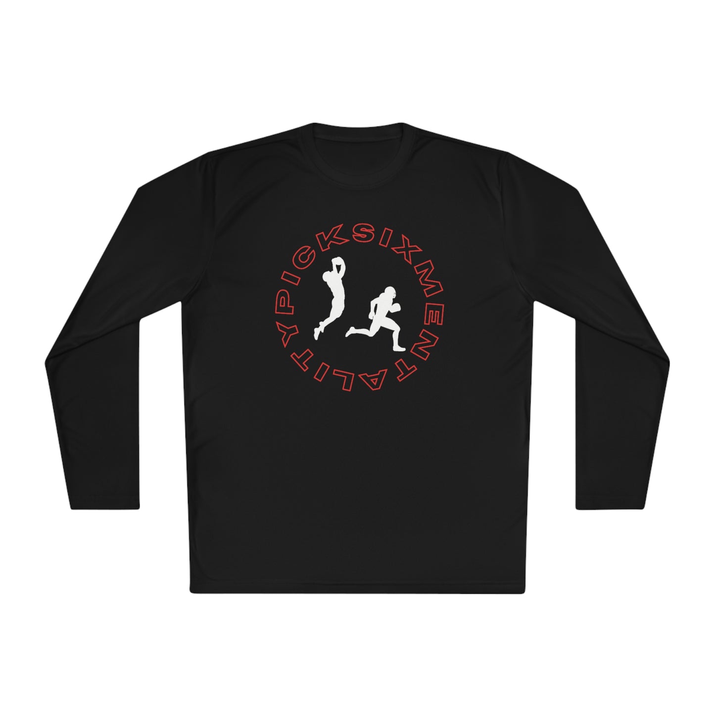 Mentality Line: Pick Six Lightweight Long Sleeve Tee (RED/WHITE)