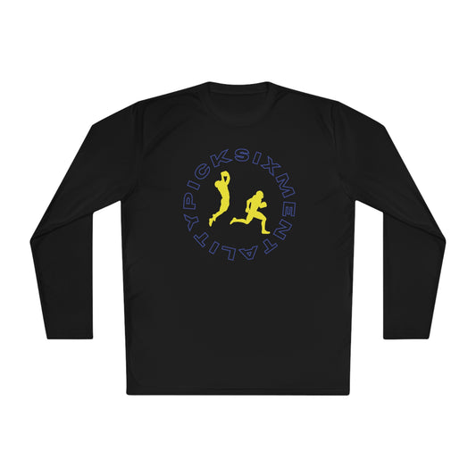 Mentality Line: Pick Six Lightweight Long Sleeve Tee (BLUE/GOLD)