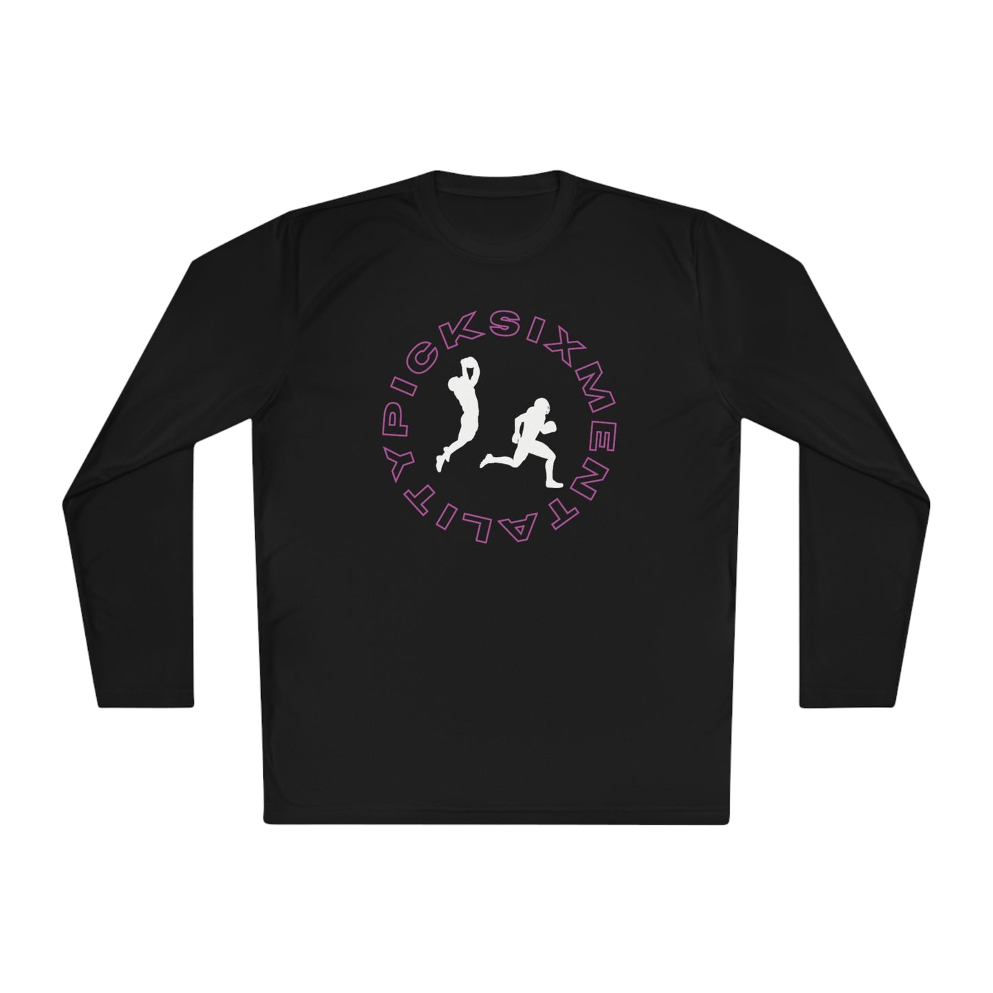 Mentality Line: Pick Six Lightweight Long Sleeve Tee (PINK/WHITE)