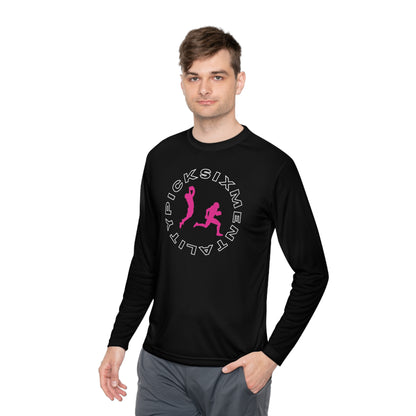 Mentality Line: Pick Six Lightweight Long Sleeve Tee (WHITE/PINK)