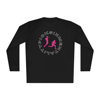 Mentality Line: Pick Six Lightweight Long Sleeve Tee (WHITE/PINK)