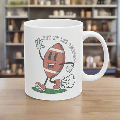 "Mr. Get to the Football" Ceramic Mug, (11oz)