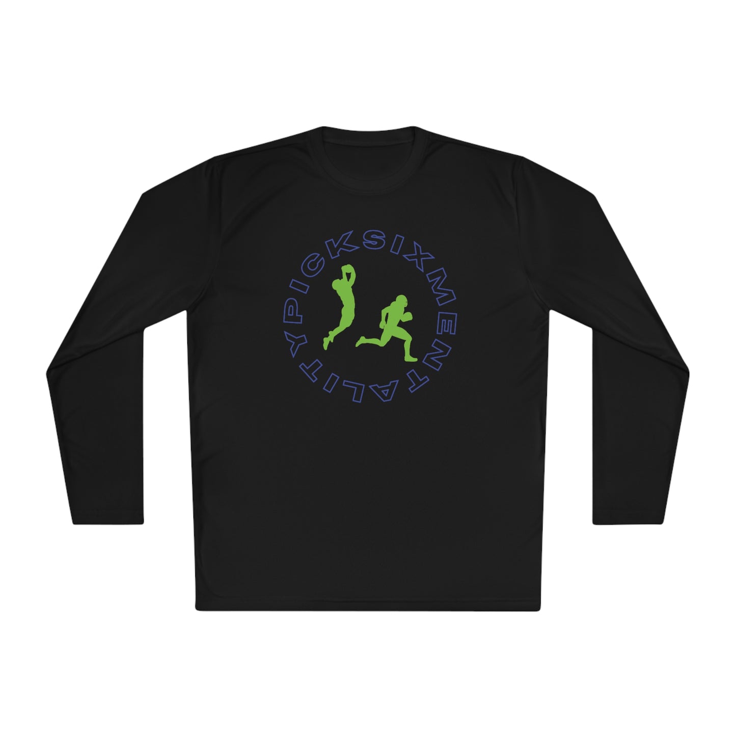 Mentality Line: Pick Six Lightweight Long Sleeve Tee (BLUE/GREEN)