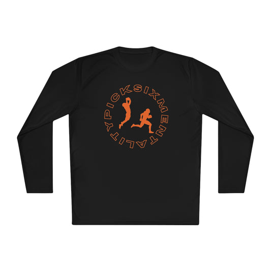 Mentality Line: Pick Six Lightweight Long Sleeve Tee (ORANGE/ORANGE)