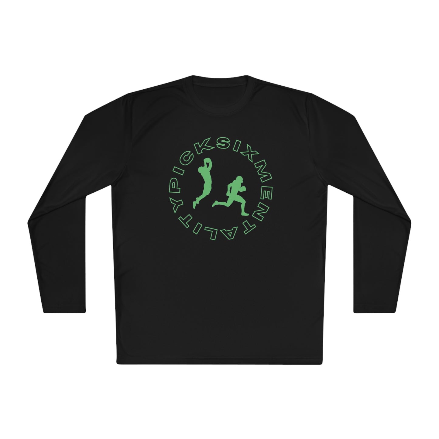 Mentality Line: Pick Six Lightweight Long Sleeve Tee (GREEN/GREEN)